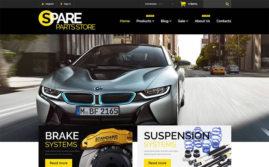 Auto Parts Responsive Shopify Theme