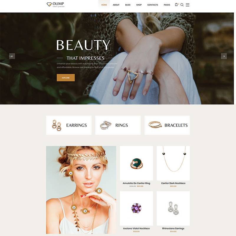 Jewelry Multipage HTML Template 